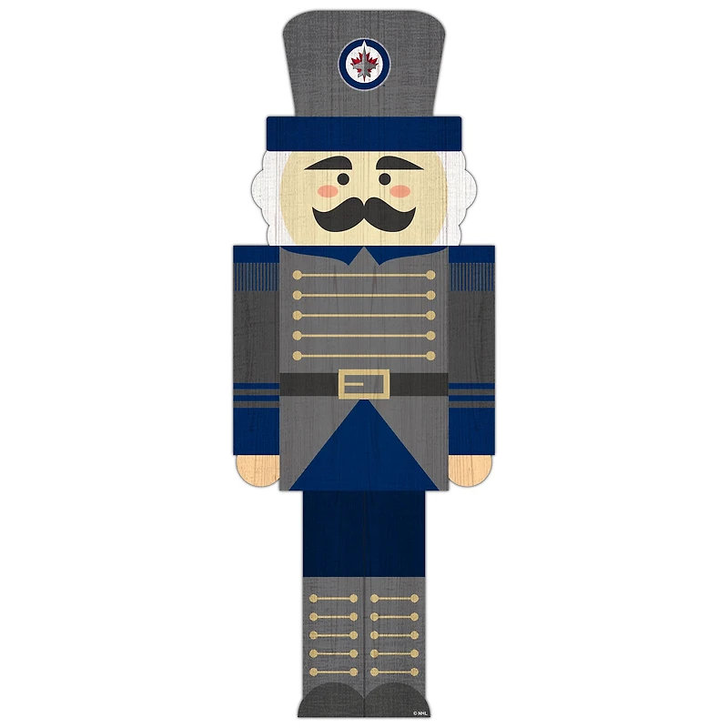 Winnipeg Jets 31'' Nutcracker Leaner