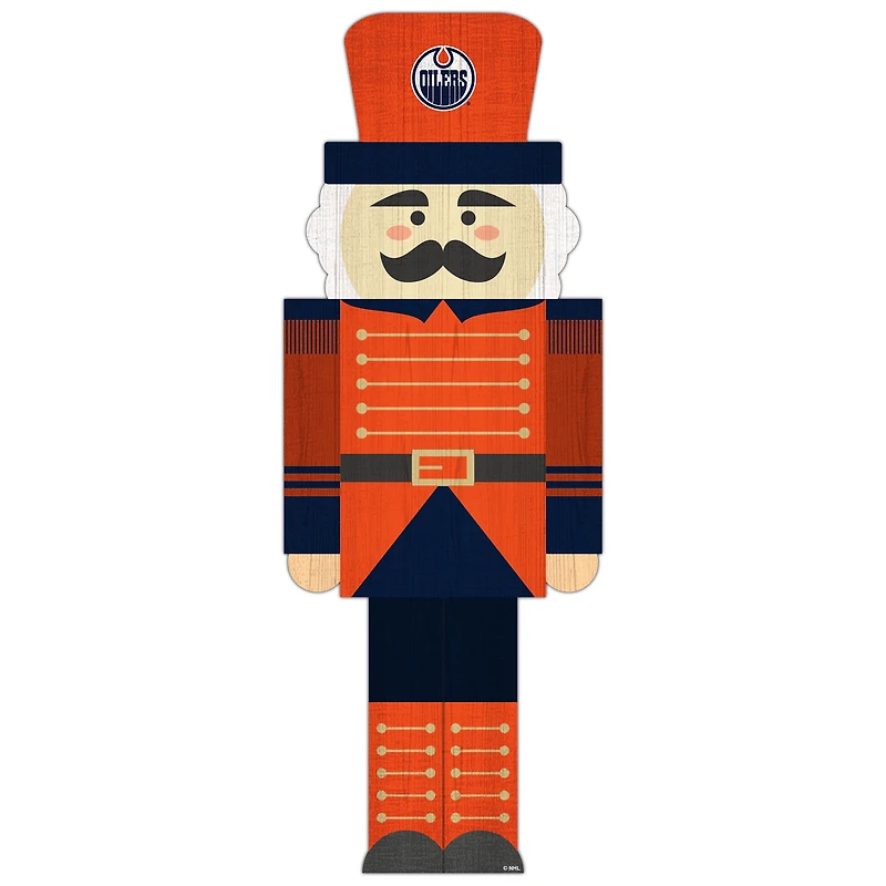Edmonton Oilers 31'' Nutcracker Leaner
