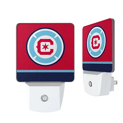 Chicago Fire Stripe Design Nightlight 2-Pack