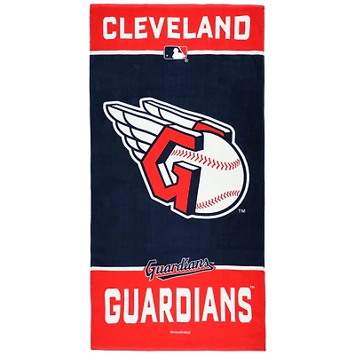 WinCraft Cleveland Guardians 30" x 60" Fiber Beach Towel