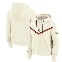 Women's Nike Cream Cleveland Browns Historic Performance Pullover Hoodie