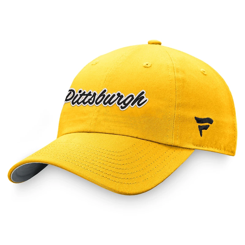 Women's Fanatics Gold Pittsburgh Penguins Breakaway Adjustable Hat