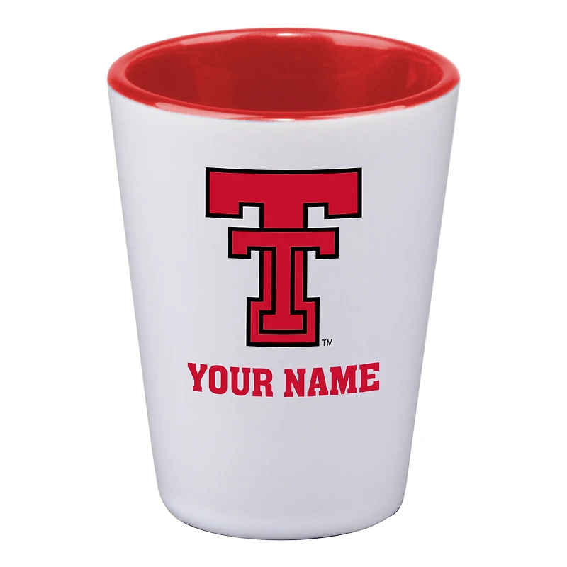 Texas Tech Red Raiders 2oz. Personalized Ceramic Shot Glass