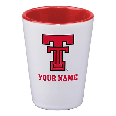 Texas Tech Red Raiders 2oz. Personalized Ceramic Shot Glass