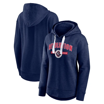 Women's Fanatics Navy New England Revolution Lineup Pullover Hoodie