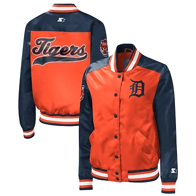 Women's Starter Orange Detroit Tigers The Legend Full-Snap Jacket