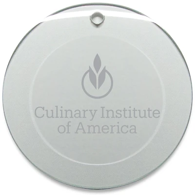 Culinary Institute of America Steels 3'' Glass Round Ornament
