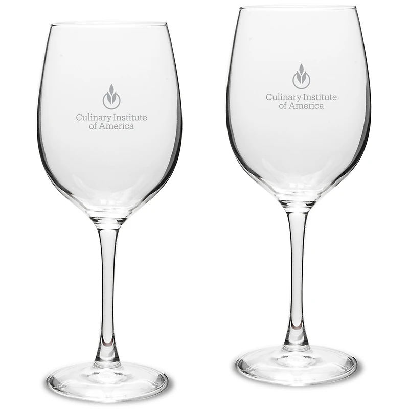 Culinary Institute of America Steels 16oz. 2-Piece Traditional White Wine Glass Set
