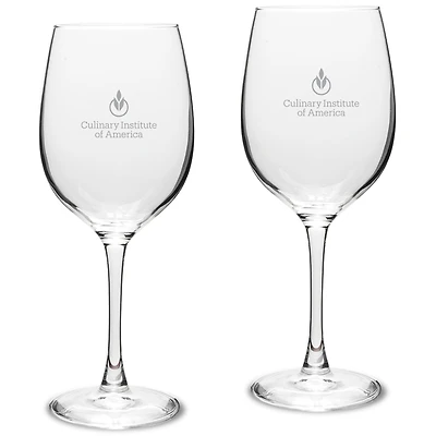 Culinary Institute of America Steels 16oz. 2-Piece Traditional White Wine Glass Set