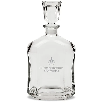 Culinary Institute of America Steels 23.75oz. Crystal Whisky Decanter