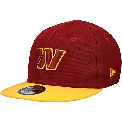 Infant New Era Burgundy/Gold Washington Commanders My 1st 9FIFTY Adjustable Hat