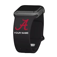 Alabama Crimson Tide Personalized Silicone Apple Watch Band