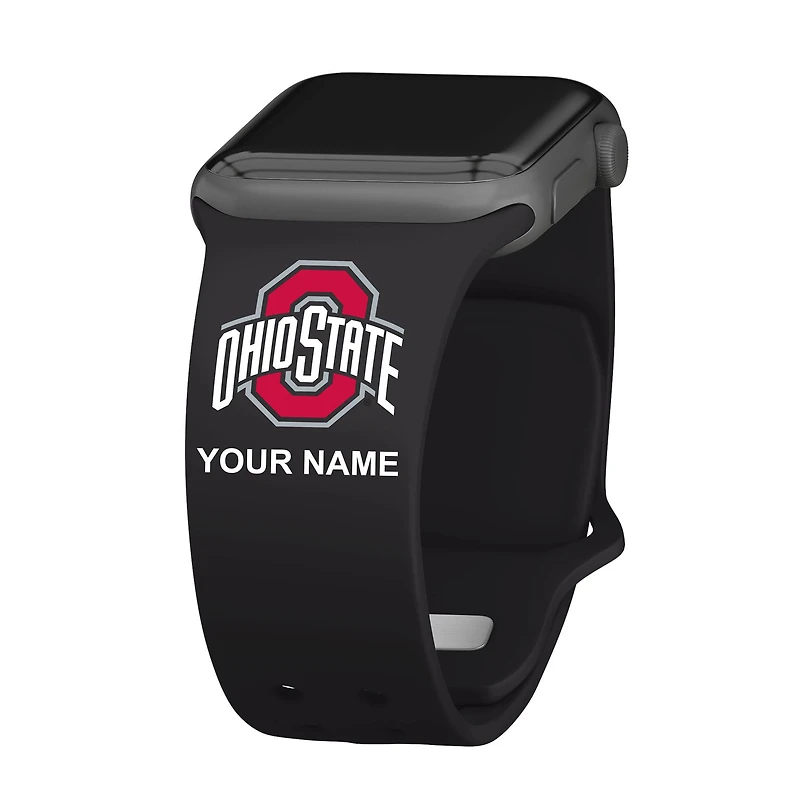 Ohio State Buckeyes Personalized Silicone Apple Watch Band