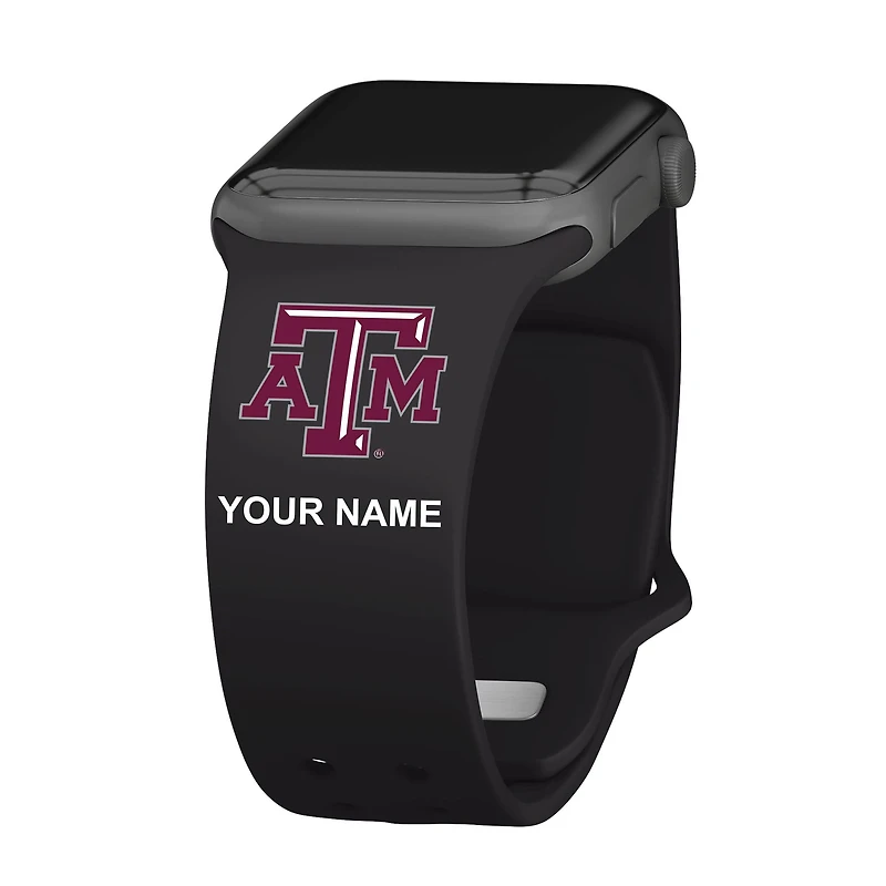 Texas A&M Aggies Personalized Silicone Apple Watch Band