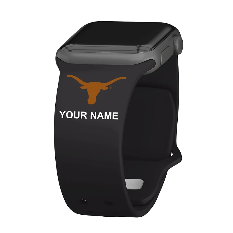 Texas Longhorns Personalized Silicone Apple Watch Band