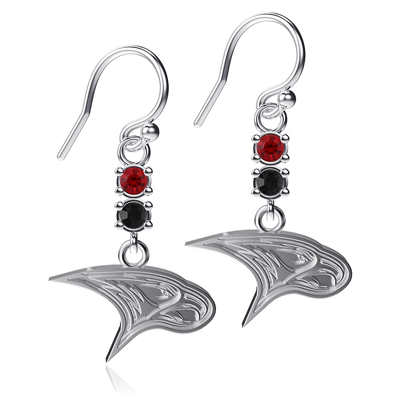 Dayna Designs North Carolina Central Eagles Dangle Crystal Earrings