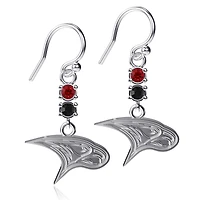 Dayna Designs North Carolina Central Eagles Dangle Crystal Earrings