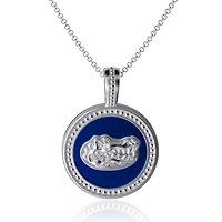 Women's Dayna Designs Florida Gators Enamel Silver Coin Necklace