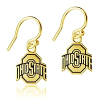 Dayna Designs Ohio State Buckeyes Gold Plated Dangle Earrings