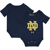 Infant Under Armour Navy Notre Dame Fighting Irish Logo Bodysuit