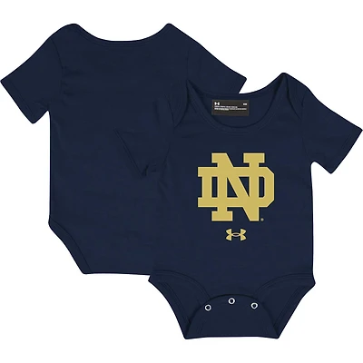 Infant Under Armour Navy Notre Dame Fighting Irish Logo Bodysuit