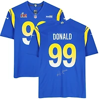 Fanatics Authentic Aaron Donald Los Angeles Rams Super Bowl LVI Champions Autographed Nike Game Jersey