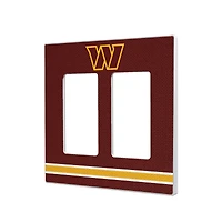 Washington Commanders Stripe Double Rocker Light Switch Plate