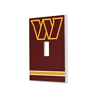 Washington Commanders Stripe Single Toggle Light Switch Plate