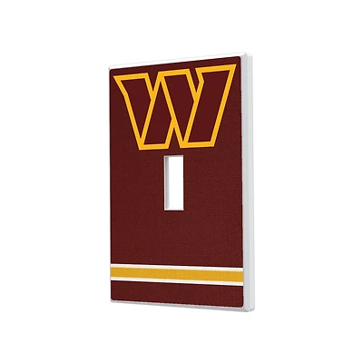 Washington Commanders Stripe Single Toggle Light Switch Plate