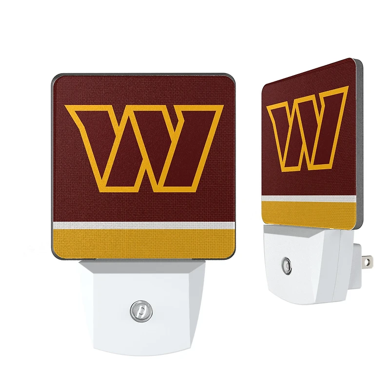Washington Commanders Stripe Design Nightlight 2-Pack