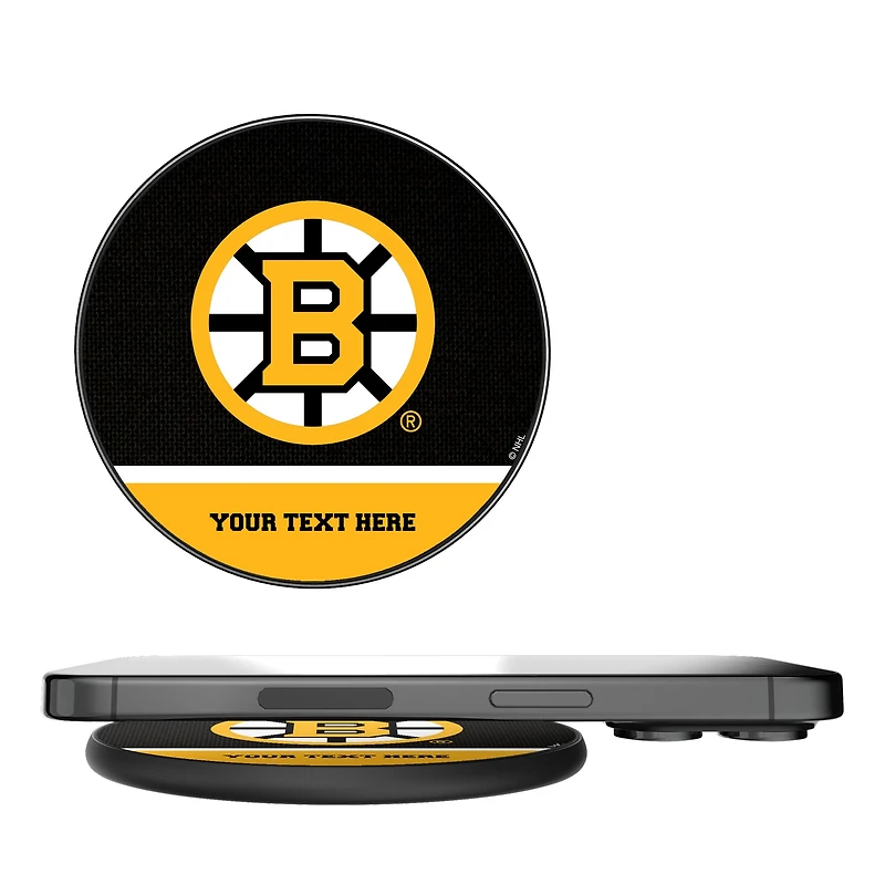 Boston Bruins Personalized 10-Watt Wireless Phone Charger