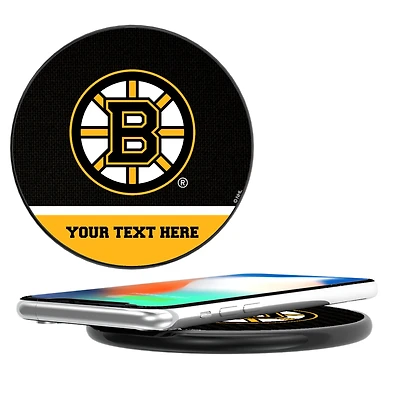 Boston Bruins Personalized 10-Watt Wireless Phone Charger