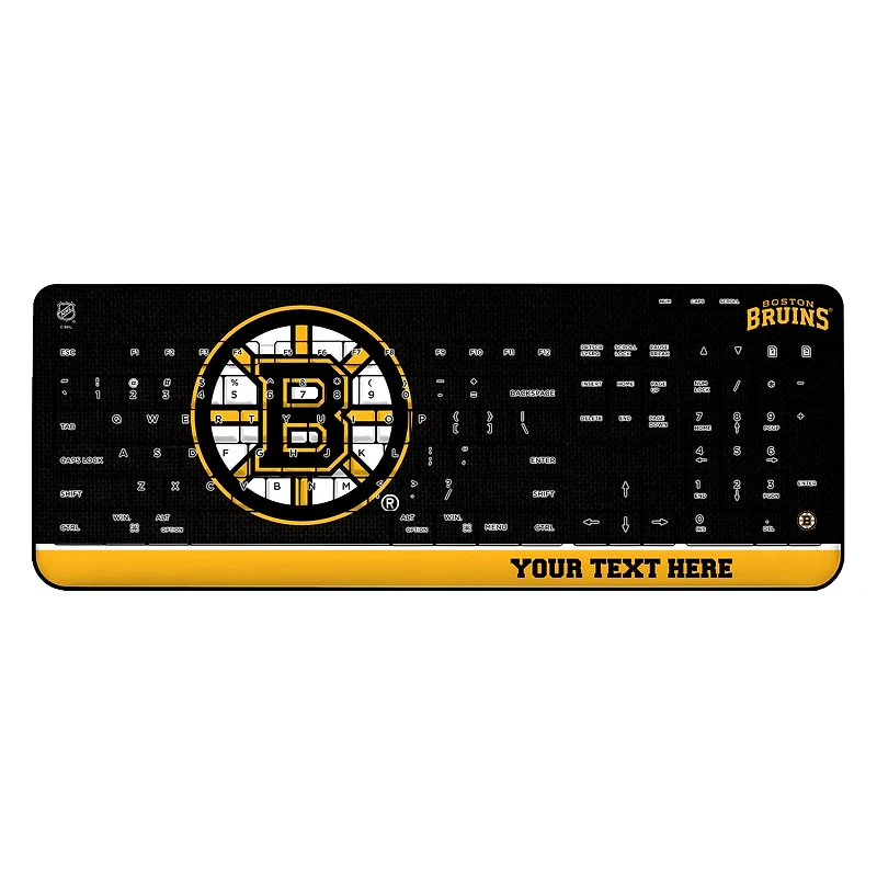 Boston Bruins Personalized Wireless Keyboard