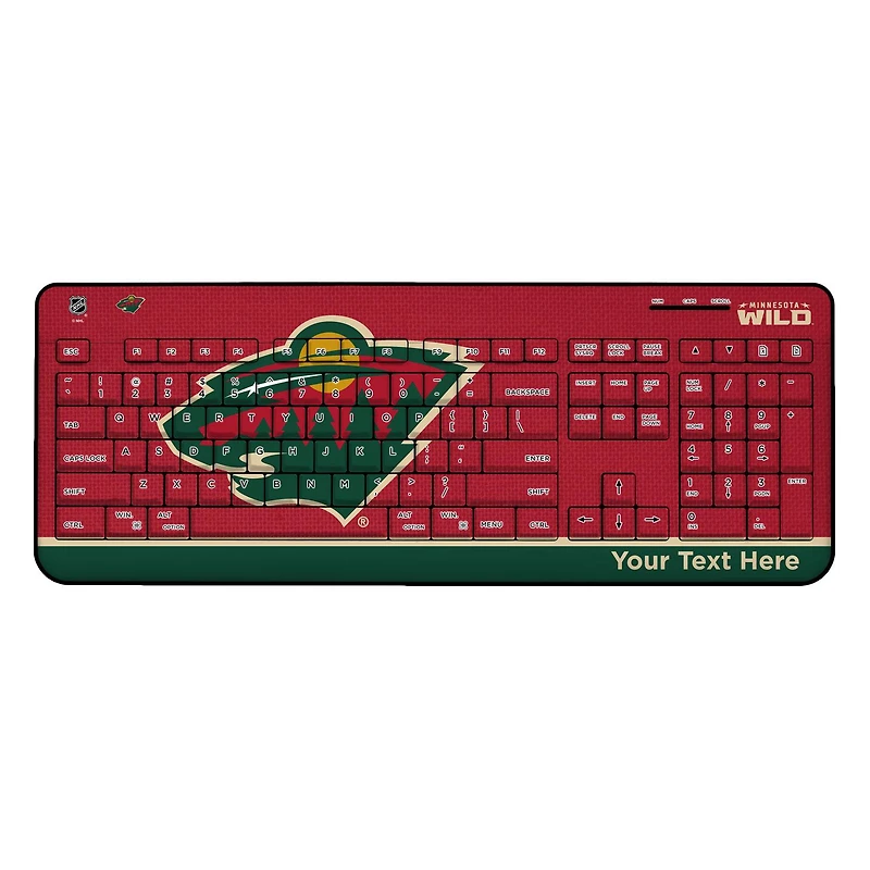 Minnesota Wild Personalized Wireless Keyboard