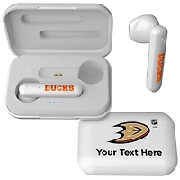 Anaheim Ducks Personalized Insignia Design Wireless Earbuds