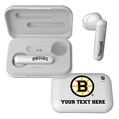 Boston Bruins Personalized Insignia Design Wireless Earbuds