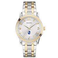 Bulova Silver SUNY Geneseo Knights Classic Two-Tone Round Watch