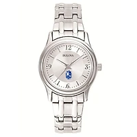 Women's Bulova Silver SUNY Geneseo Knights Stainless Steel Quartz Watch