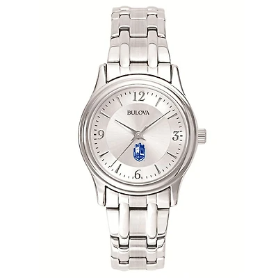 Women's Bulova Silver SUNY Geneseo Knights Stainless Steel Quartz Watch