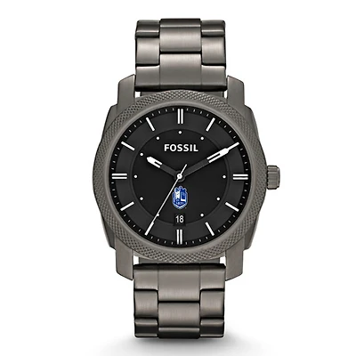 Fossil SUNY Geneseo Knights Machine Smoke Stainless Steel Watch