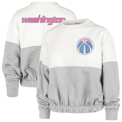 Women's '47 Cream Washington Wizards City Edition Take Two Bonita Sweatshirt