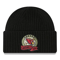 Men's New Era Black Arizona Cardinals 2022 Salute To Service Knit Hat
