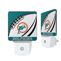 Miami Dolphins Passtime Design Nightlight 2-Pack