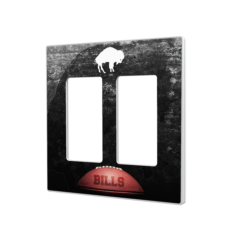 Buffalo Bills Legendary Design Double Rocker Lightswitch Plate