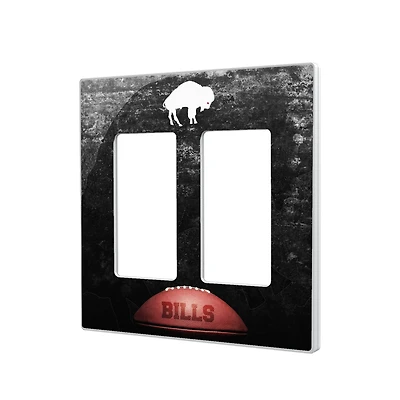 Buffalo Bills Legendary Design Double Rocker Lightswitch Plate