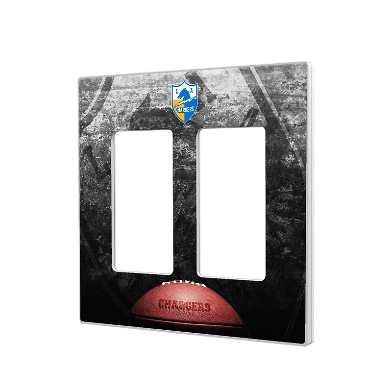Los Angeles Chargers Legendary Design Double Rocker Lightswitch Plate