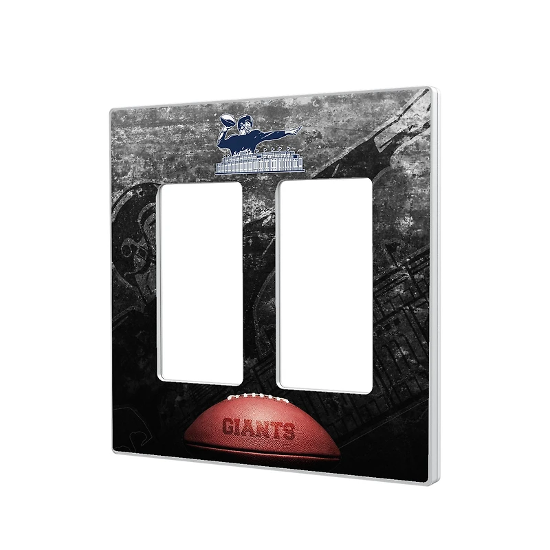 New York Giants Legendary Design Double Rocker Lightswitch Plate