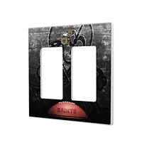 New Orleans Saints Legendary Design Double Rocker Lightswitch Plate