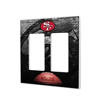 San Francisco 49ers Legendary Design Double Rocker Lightswitch Plate