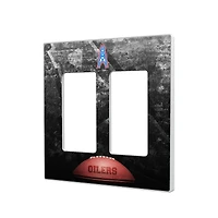 Houston Oilers Legendary Design Double Rocker Lightswitch Plate